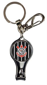 Chaveiro Corinthians Metal Cortador Unhas Mosquetão Oficial