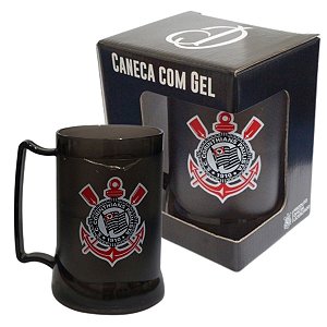 Caneca Corinthians Gel Congelante 400 ML Escudo - Oficial