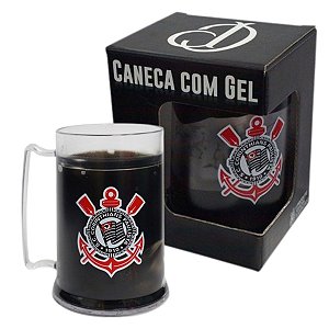Caneca Corinthians Gel Congelante 300 ML Escudo - Oficial