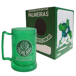 Caneca Palmeiras Gel Congelante Verde 400 ML Escudo Oficial