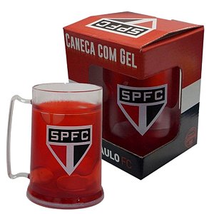 Caneca São Paulo Gel Congelante 300 ML Escudo Oficial SPFC