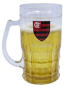 Caneca de Chopp Flamengo Sempre Cheia Congelante Oficial CRF