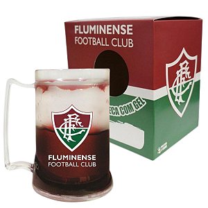 Caneca Fluminense Gel Vermelho Congelante 400ml Oficial Tricolor