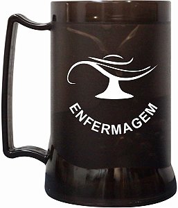 Caneca Enfermagem Gel Congelante 400 ML Brasão Enfermeiro(a)