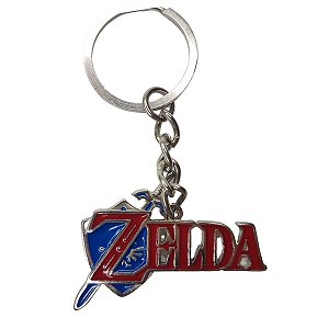 Chaveiro Zelda Logo Colorido Metal