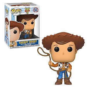 POP Funko Sheriff Woody #522 Xerife Woody Toy Story 4 Com NF