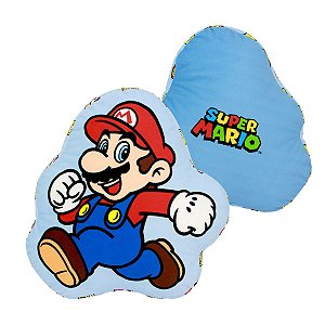 Almofada 3D Super Mario Aveludada Oficial Games Nintendo