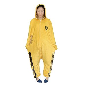 Pijama Macacão kigurumi Harry Potter Hufflepuff Lufa-Lufa