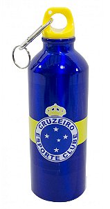 Garrafa Cruzeiro Alumínio Azul Com Mosquetão 500ML Oficial