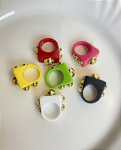 Anel Spikes Dourados