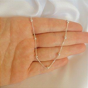 Choker Delicada Bolinhas