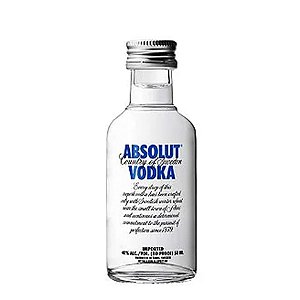 Vodka Absolut Tradicional Miniatura 50ml