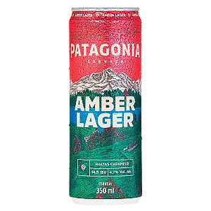 Cerveja Patagonia Amber Lager 350ml Cx. 8un