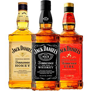 Kit 3 whisky jack daniel's 1l