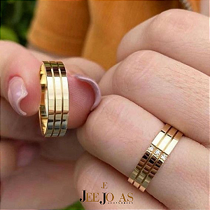 Par Aliança  7mm  Premium Zircônia