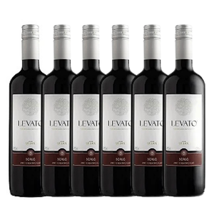 Kit com 6x Ulian Vinho Tinto de Mesa Suave Levato Clássico