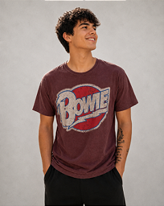 DAVID BOWIE LOGO MARROM