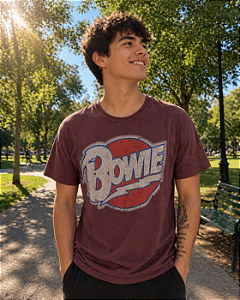 DAVID BOWIE LOGO MARROM