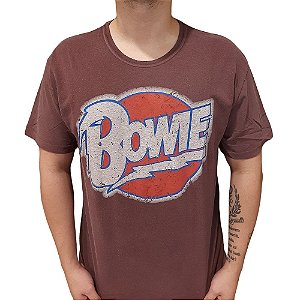 DAVID BOWIE LOGO MARROM