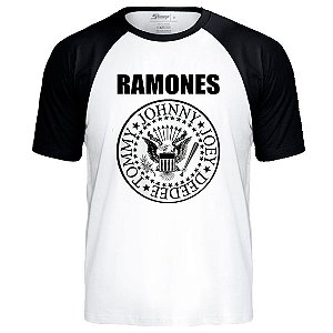 RAMONES HEY HO, LETS GO RAGLAN STAMP RAG 005