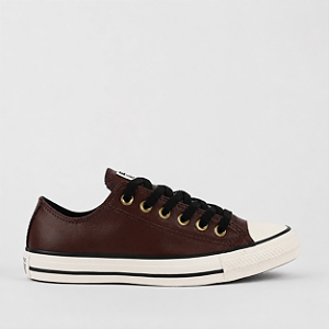 ALL STAR CHUCK TAYLOR MARROM COURO SINTÉTICO