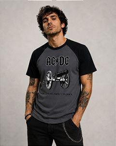 AC DC FOR THOSE ABOUT TO ROCK RAGLAN STAMP RAG 009