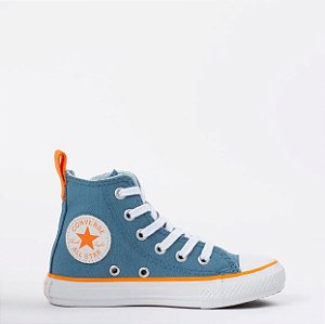 ALL STAR CHUCK TAYLOR AZUL ESCURO/LARANJA