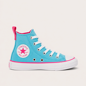 ALL STAR CHUCK TAYLOR INFANTIL AZUL CLARO/ROSA CHOQUE