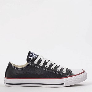 ALL STAR CHUCK TAYLOR PRETO COURO SINTÉTICO