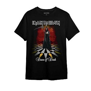 Camiseta Stamp Premium Iron Maiden A Matter of Live and Death