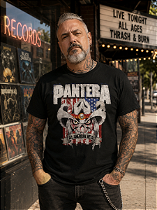 PANTERA SKULL AMERICANA STAMP TS 1587