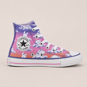 ALL STAR CHUCK TAYLOR ROSA LUA ROXA INFANTIL CANO LONGO ZÍPER LATERAL