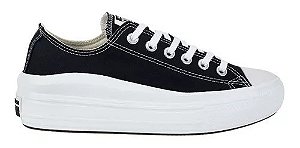 ALL STAR CHUCK TAYLOR PLATAFORMA MOVE PRETO LUA ROXA CANO LONGO INFANTIL