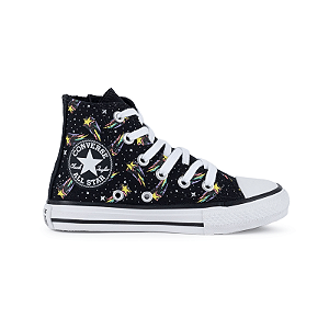 ALL STAR CHUCK TAYLOR PRETO ESTRELA LONA