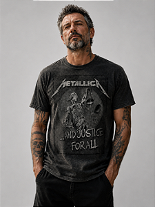 Camiseta Especial Metallica Justice Seal MCE 223