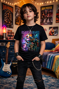 Camiseta Infantil Iron Maiden The Future Past World Tour 2024 KID 519