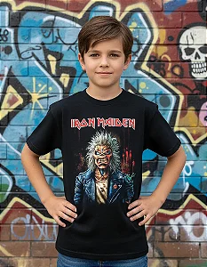 Iron Maiden Portrait Camiseta Infantil KID 522