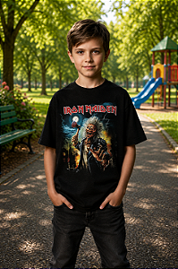 Iron Maiden Axe Eddie Camiseta Infantil KID 521