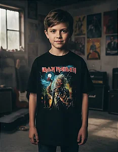Iron Maiden Axe Eddie Camiseta Infantil KID 521