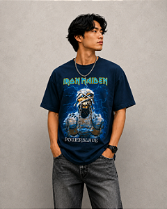 IRON MAIDEN POWERSLAVE AZUL STAMP TS 1321