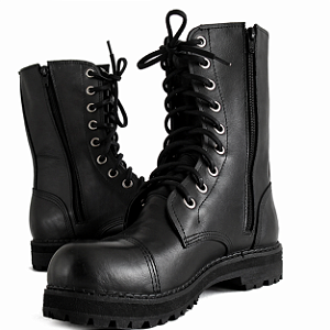 COTURNO VILELA BOOTS COM ZÍPER - COURO