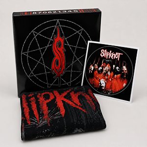 KIT EXCLUSIVO SLIPKNOT - CAMISETA + BANDEIRA + ADESIVO