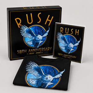 KIT EXCLUSIVO RUSH - CAMISETA + ADESIVO
