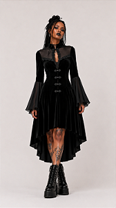 VESTIDO VELUDO VAMPIRA