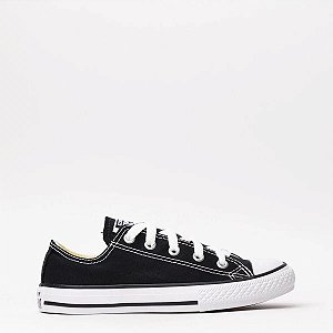 ALL STAR CHUCK TAYLOR PRETO  LONA (LISTRA PRETA)