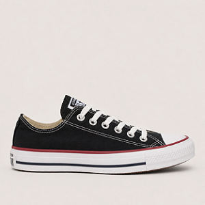 ALL STAR CHUCK TAYLOR PRETO LONA TRADICIONAL (LINHA VERMELHA)