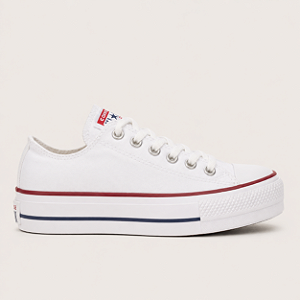 ALL STAR CHUCK TAYLOR PLATAFORMA BRANCO LONA