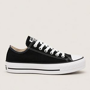 ALL STAR CHUCK TAYLOR PLATAFORMA PRETO LONA