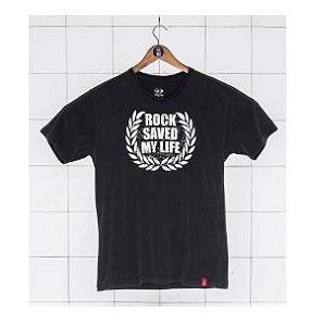 Camiseta Raglan Rock n Roll Save My Life, 100% Algodão - Roquenrou