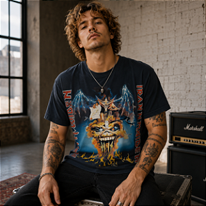 IRON MAIDEN THE EVIL THAT MAN DO - AZUL STAMP TS 1303